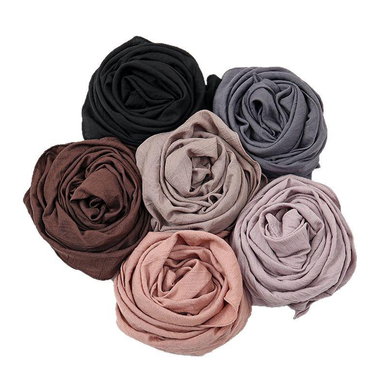 Einfarbiger weicher atmungsaktiver Polyester-Quadratischer Schal - Damen Europäischer/Amerikanischer Kopfschal, Lässiger Sonnenschutz Dekorativer Seidenschal