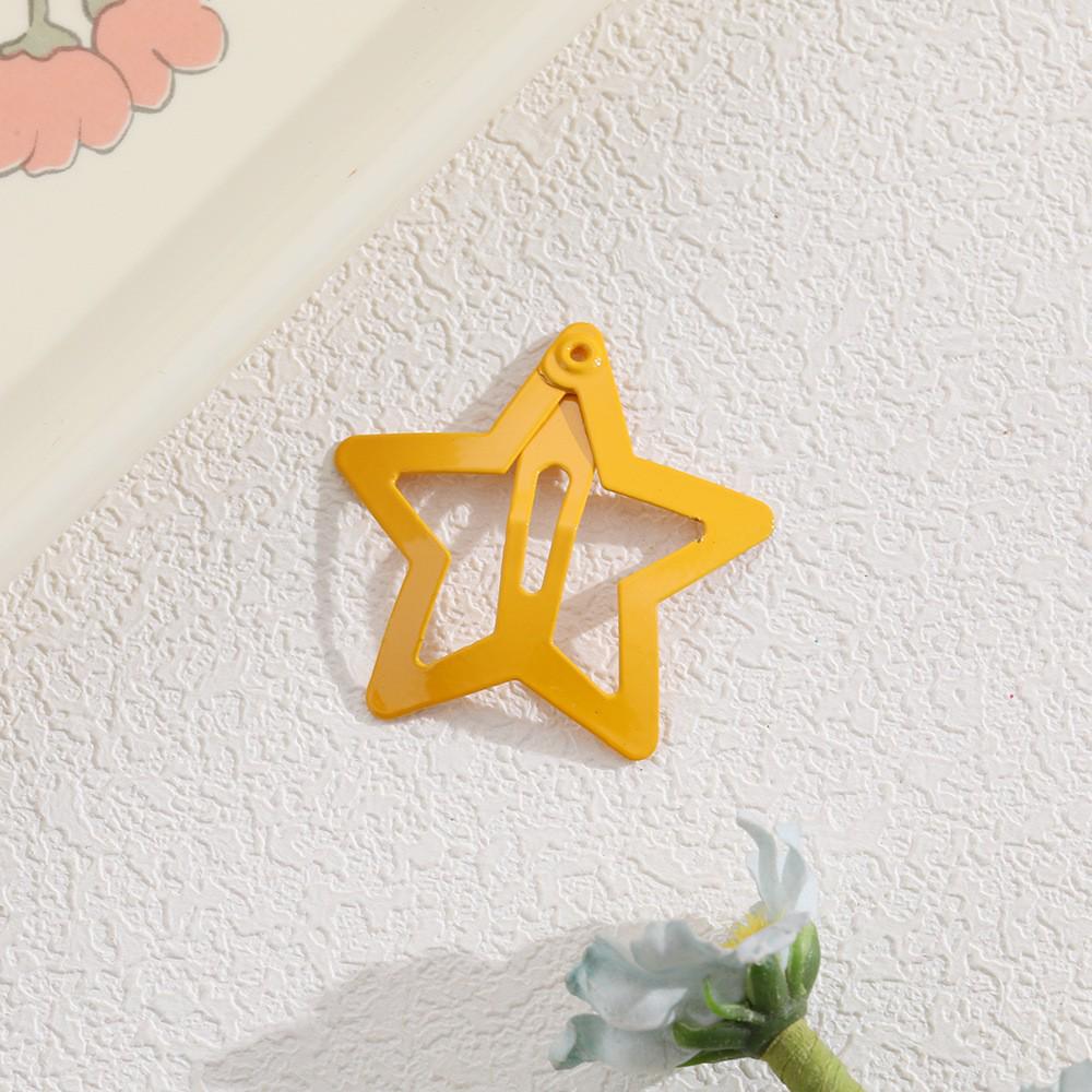 Children's Candy Color Star Hair Clips - Small Size BB Bangs Accessories