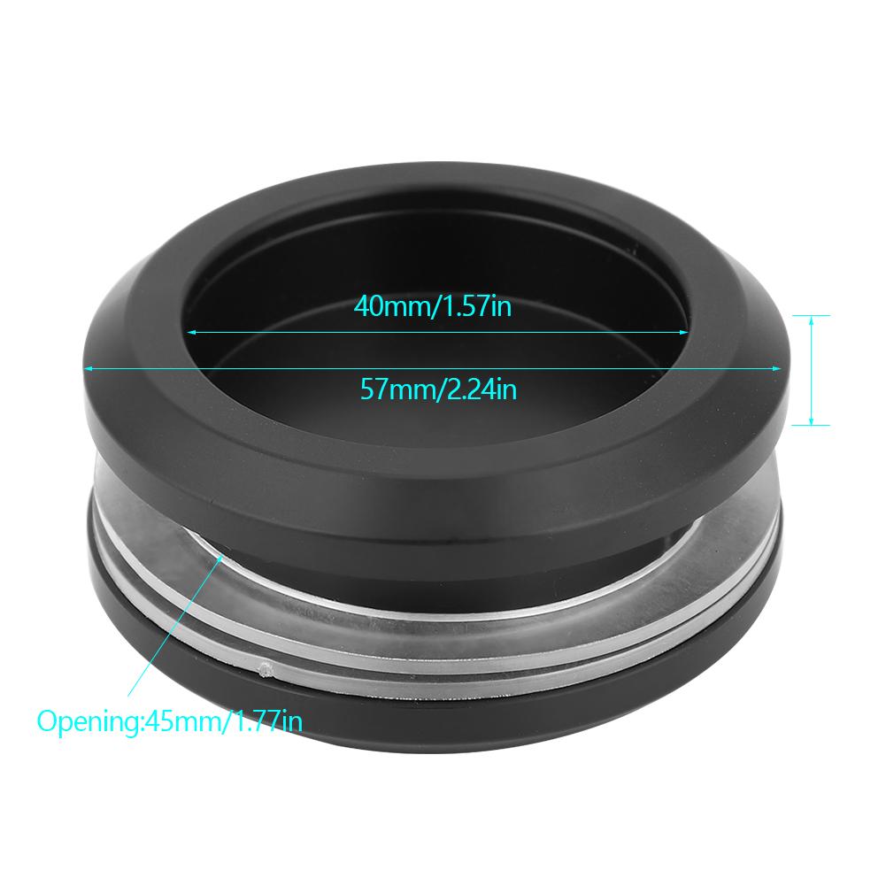 Black Aluminum Alloy Round Glass Sliding Door Handle Furniture Pulls Cabinet Knob