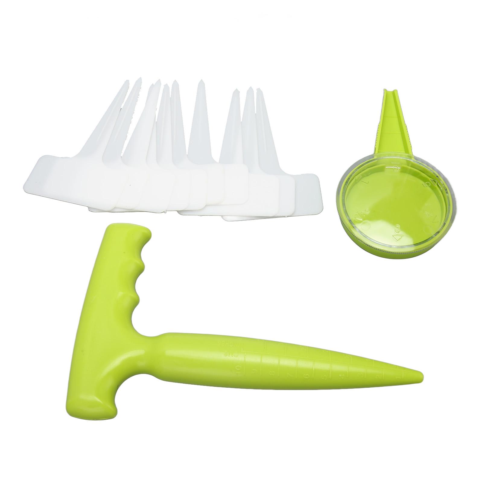 

Набор инструментов для посадки семян, 12 шт., дозатор семян, инструмент для посадки, сеялка с 5 настройками циферблата, колышек для посадки растений с