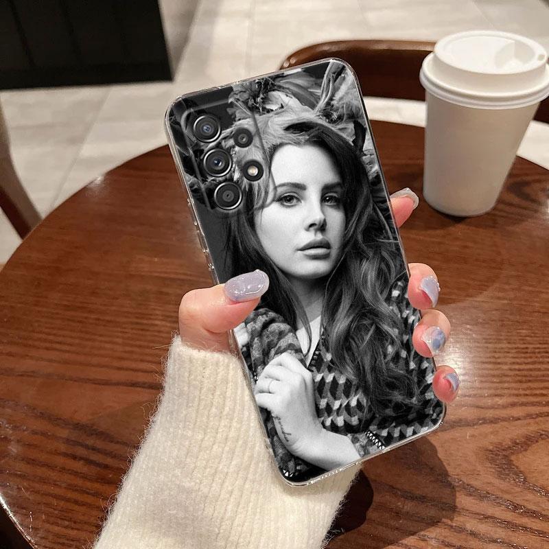 Lana Del Rey Sexy Model For Samsung Galaxy A55 Case A54 A52 A53 5G A15 A14 A13 A23 A51 A34 A35 A33 A32 A72 A71 Clear Phone Cover
