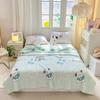 Cartoon Rainbow Bear Summer Quilt 100% Cotton Air Conditioning Thin Quilt for Kids Teens Multi-functional Nap Quilted Quilt