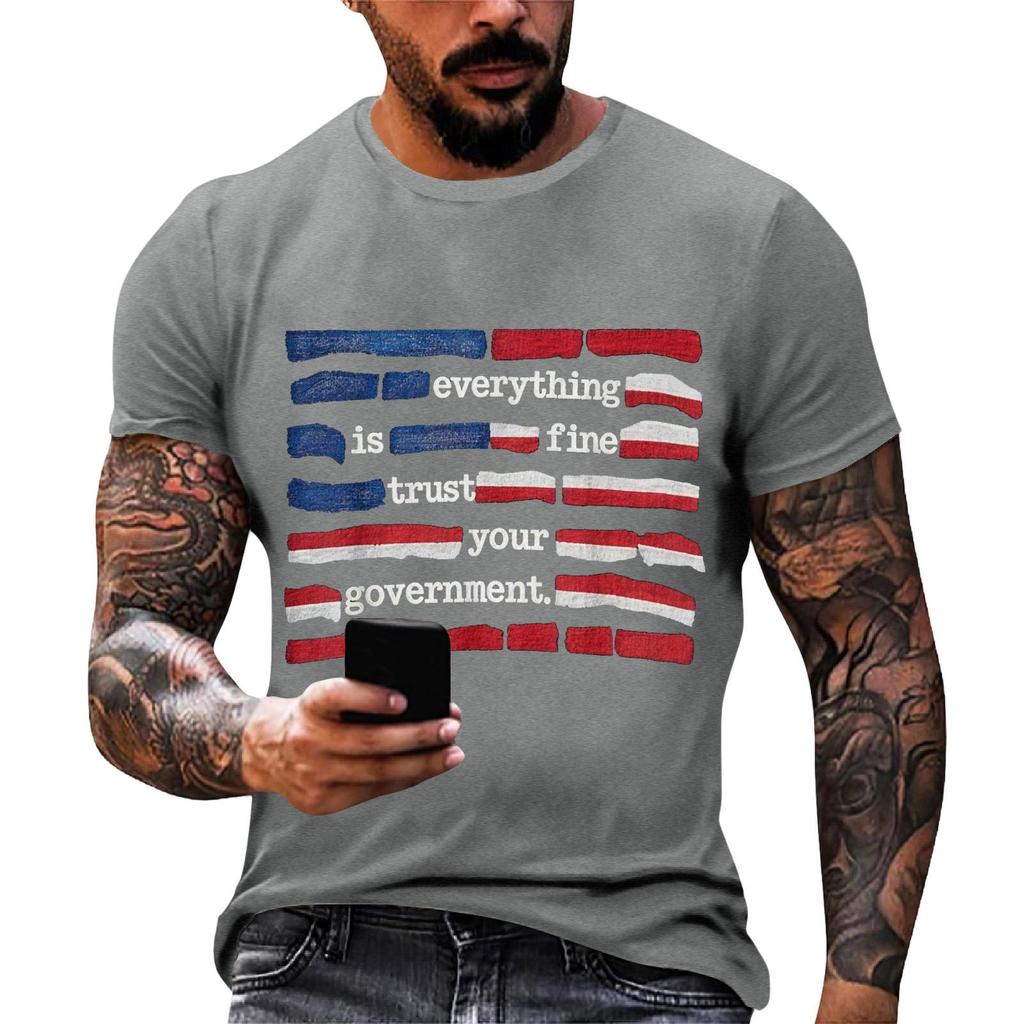 Everything Is Fine Trust Your Government Funny Humor Quote T-Shirt