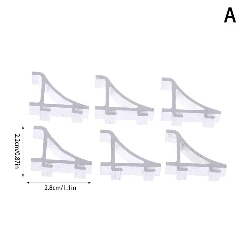 6Pcs Metal K Type Freezer Shelf Clips Refrigerator Support Hooks Cooler Shelf Brace Refrigerator Beverage Cabinet Shelf Buckles