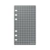 Kyoei Plastic Kiwami Writing Mat Pencil Board for Bible Size System Organizer Planner, Tsukikage Grey, Reversible Grid & Plain, Made In Japan