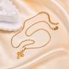 Cross Necklaces Pendant VIntage Christian Jesus for Women Stainless Steel Gold Color Necklace Religion Jewelry Prayer Baptism