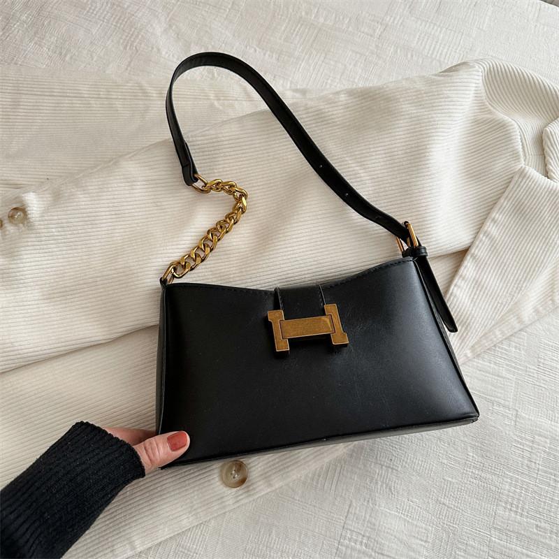 

New Style Women s Simple Casual Street Fashion Shoulder Bag With Pu Material чёрный