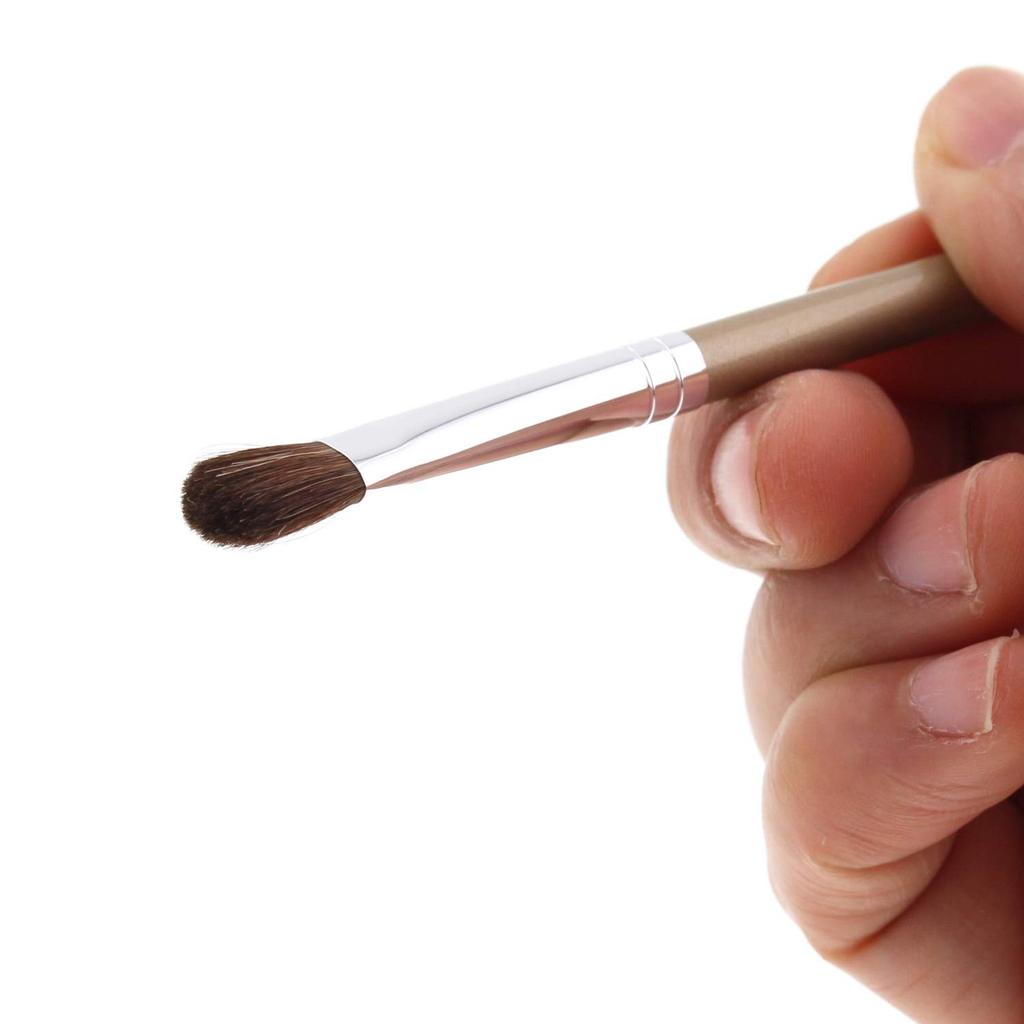 Shishida Seishindo Eyeshadow Brush The Natural Natural Hair Made in Japan Gold Makeup Brush x 1 100% YM-904 0.61×12cm (Hair Length Approx. 1.1cm)