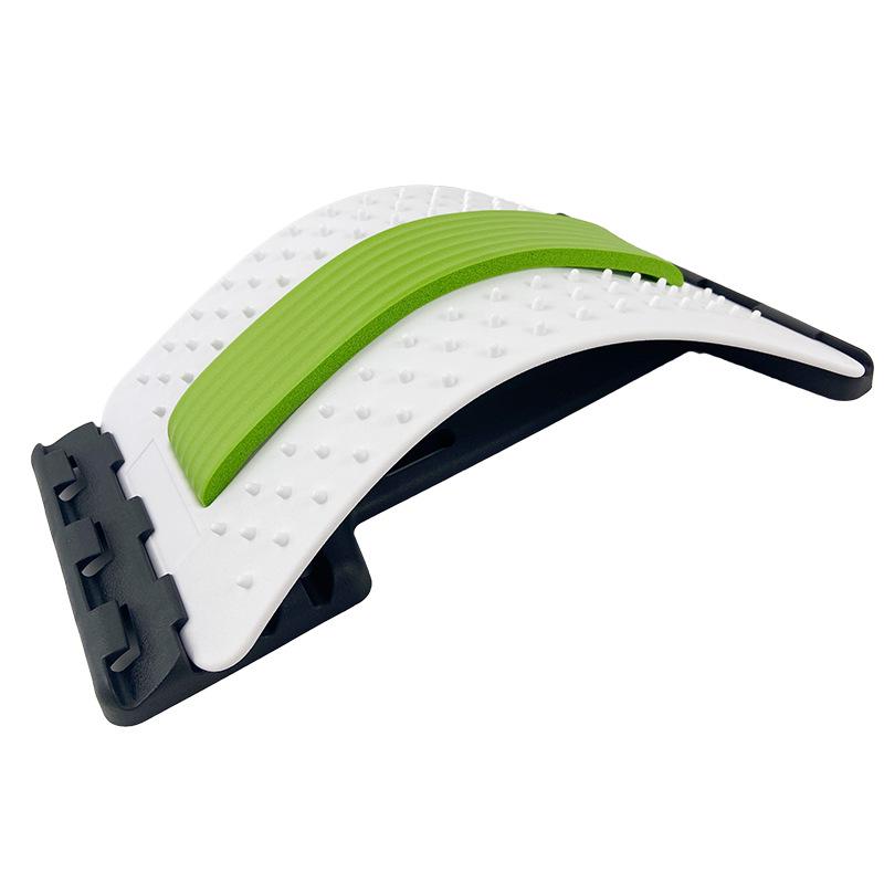 Lumbar Massager and Back Corrector Cushion with Acupuncture Style Massage and Traction Support