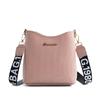 Women's Crocodile Pattern Bucket Bag Autumn Personalized Printing Webbing Single Shoulder Oblique Span Change Women's Bag
