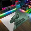 Philadelphia Eagles Design Kristall-Samt-Teppich Gemütlich Nicht?Rutschfester Teppich mit Aufdruck für Schlafzimmer Wohnzimmer Eingang