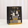 StoBag, Elegant Christmas Gift Bags, Happy Christmas, Add a Touch of Festive Cheer To Your Gift-Giving, Reusable Paper, 6/10pcs