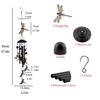 Outdoor Hanging Ornament Half Handicraft Metal Hanging Decoration Animal Wind Chimes Three Dimensional For Home Decoration
