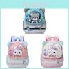 Cartoon Kids Backpack For Preschoolers With Nylon Material And Cushion Straps For School Use