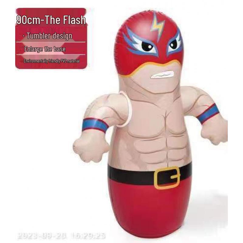 

Надувная боксерская груша в виде динозавра Флэша для детей - игрушка для выплескивания эмоций и упражнений