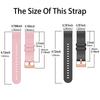 20 18mm Silicone Strap For Garmin Vivoactive 6 Forerunner 165 158 245 Vivoactive 5 Venu SQ 2 Plus Bracelet Wristband Replacement