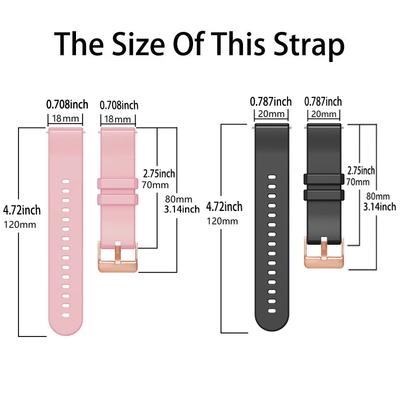 20 18mm Silikonarmband für Garmin Vivoactive 6 Forerunner 165 158 245 Vivoactive 5 Venu SQ 2 plus Armband Ersatz