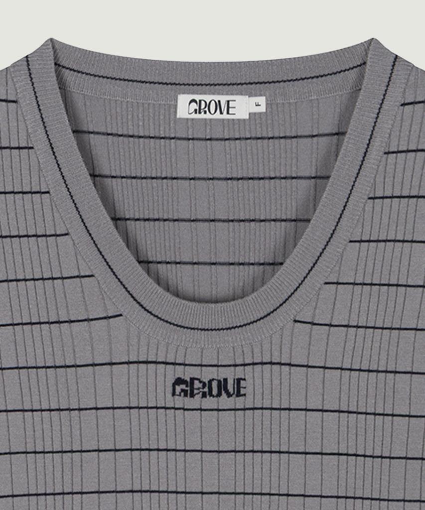 GROVE Bailey Half Sleeve Knit (Grey)