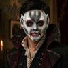 Scary Vampire Cosplay Prop Halloween Zombie Masque for Adults, Creepy Blood Party Gear Full Face Costume, Realistic