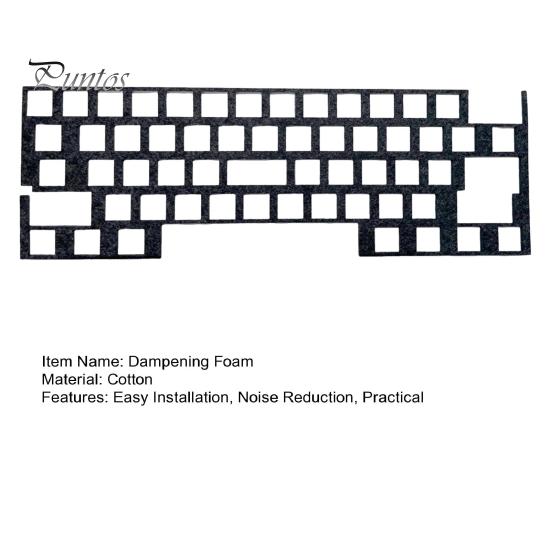 Cuscinetto in schiuma smorzante per tastiere silenziose, interruttori per tastiera, cuscinetto silenziatore per tastiera meccanica 60/84/87/96/104/660/980