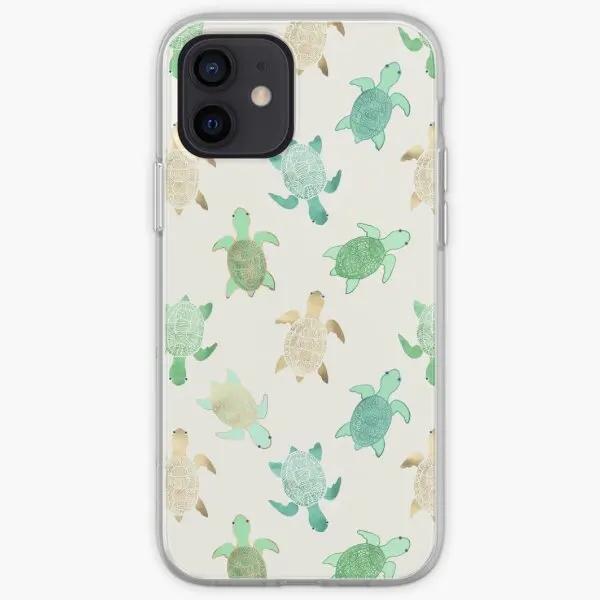 

Gilded Jade Mint Turtles Iphone Tough Phone Case Customizable for iPhone 6 6S 7 8 Plus X XS XR Max 11 12 13 14 Pro Max Mini iPhone 11 Pro