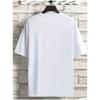 European sizes Men's T-shirt, "GK" Letter Trendy Pattern Print T-shirt - Casual Round Neck Short Sleeves, Summer Sportswear