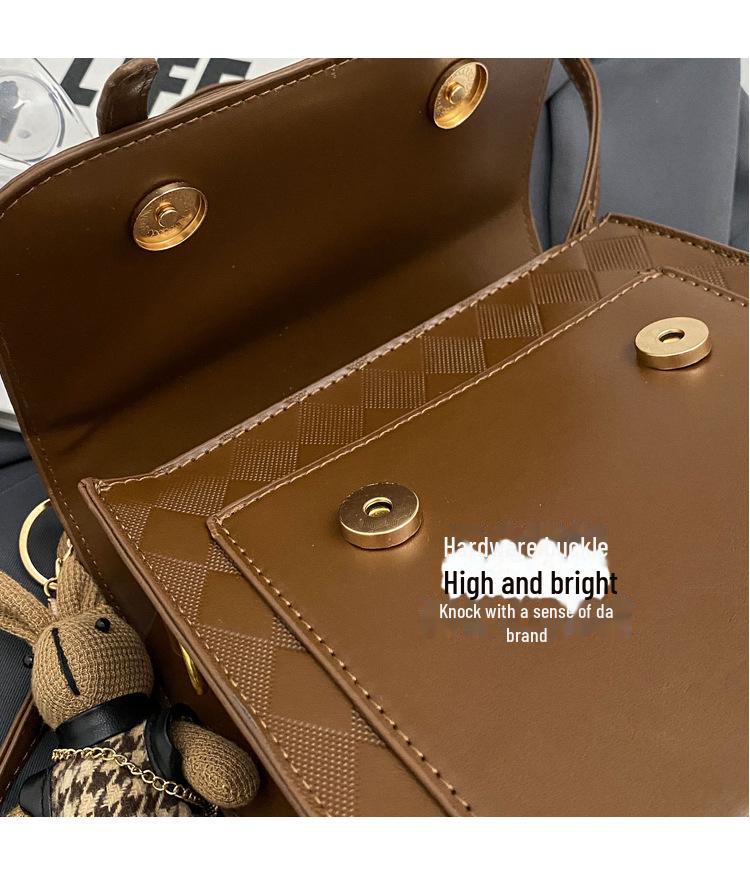 Niche Design 2025 Retro Korean Women’s Fashion Backpack & Handbag