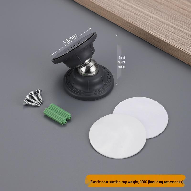 Magnetic Silicone Door Stopper - Punch-Free, Silent, Anti-Collision for Home, RV, Bathroom, Floor, and Room Doors