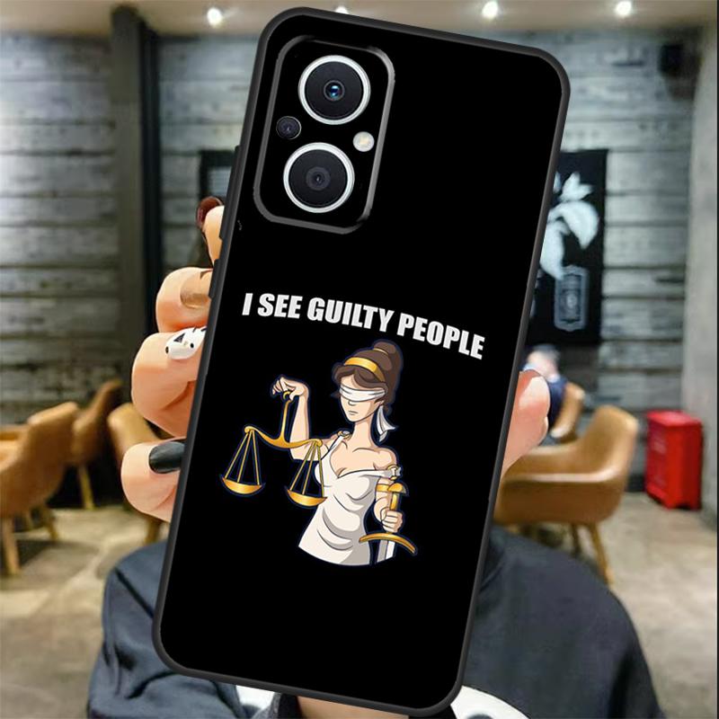 Legge Avvocato Giudice Giustizia Caso Per OPPO Reno 13 F 12 F 11F 8T 7 8 10 11 Pro OPPO Find X8 Pro X6 X3 X5 Lite Custodia Cover