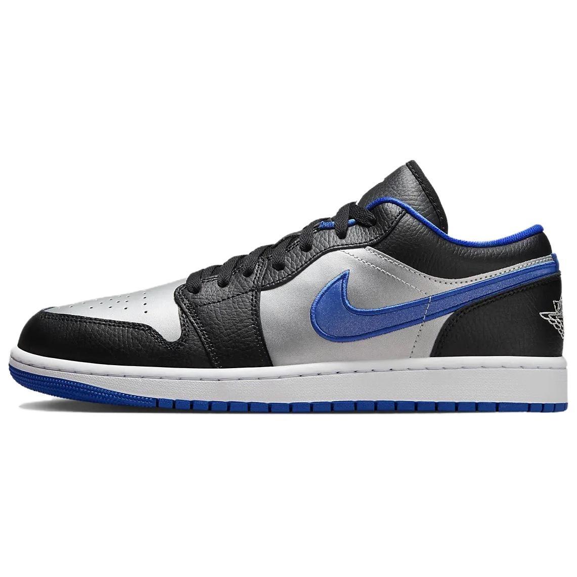 Air Jordan 1 Low  Black Game Royal  Men s 553558-007 EU 47.5