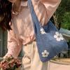 Knit Bag Summer All-in-one Large Capacity Shopping Bag Simple Woven Bag Mesh Hollowed Out Women's Shoulder Bag