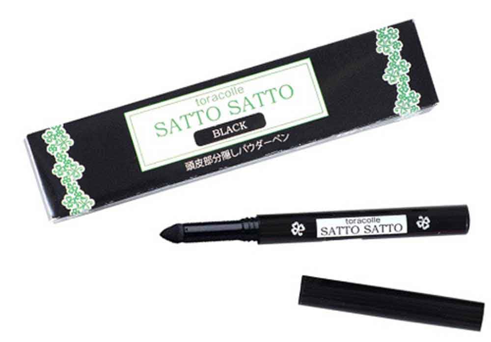 

Powder pen for concealing scalp Sat for concealing thinning hair and alopecia hair foundation suitable for wide areas areas, Sat, areata, (black) Not