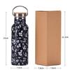 500ML Sports THERMOS CUP With Handle,Bamboo Lid,Printed Drinkware,Stainless Steel Vacuum Flasks,Camping And Gym Water Bottle
