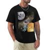 Balloons In the Space TShirt Retro Style Print Casual Top