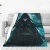 Nebel-Hashira Muichiro Tokito Decken Anime Demon Slayer Plüsch Fantastische Atmungsaktive Überwürfe für Bettwäsche Lounge Winter