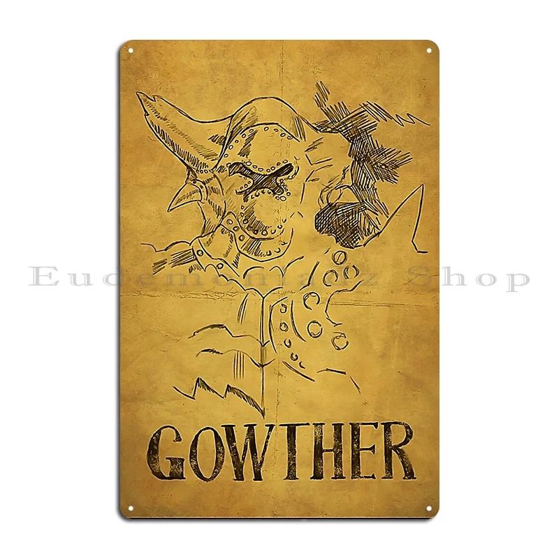 Escanor Efterlyst Metallskylt Väggmålning Tryck Garage Klubb Affisch Merlin King Gowther Diane Meliodas Efterlyst Plåtskylt Affischer