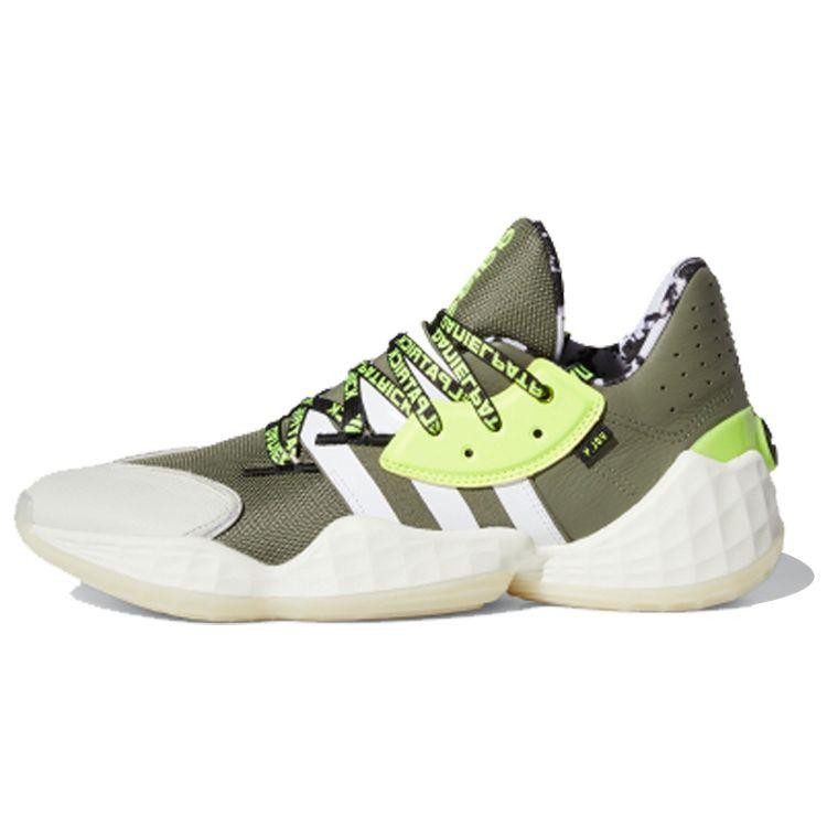 

Adidas Дэниэл Патрик x Харден Вол. 4 Legacy Green Мужские кроссовки Cloud-White Solar-Yellow FV8921