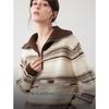 ELLE Women's Retro Striped Knitted Sweater