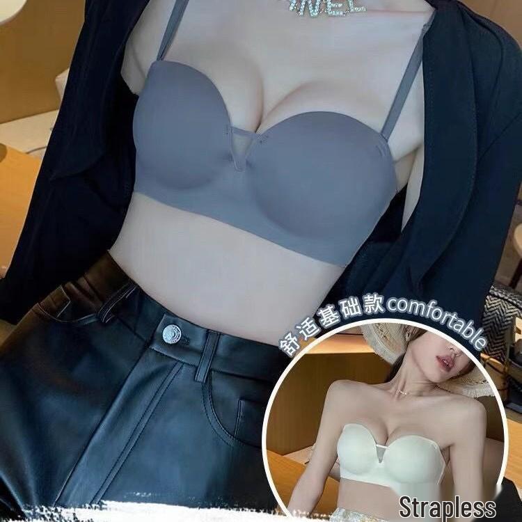 Hot Selling Strapless Push-Up Bra for Small Bust - Wire-Free, Lift & Shape, Anti-Slip, Beautiful Back Design