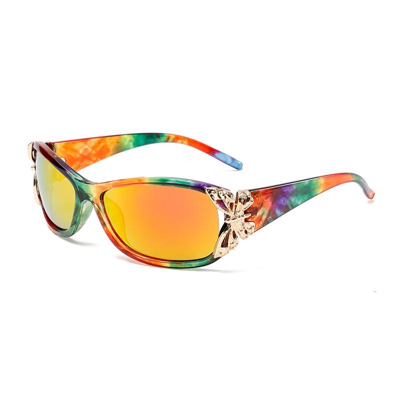 Fashion Butterfly Gradient Decor Shades Women's Trendy Driving Anti UV Sunglasses Y2K New in Popular Beach Sun Glasses