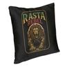 Vlastní Rastafari Rasta Lev Judy Rebel Square Povlak na polštář Dekorace 3D Oboustranně potištěný povlak na polštář Obývací pokoj