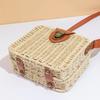 Straw Crossbody Bag For Women Bohemian Small Knitting Summer Purse And Handbag Vacational Square Beach Bags