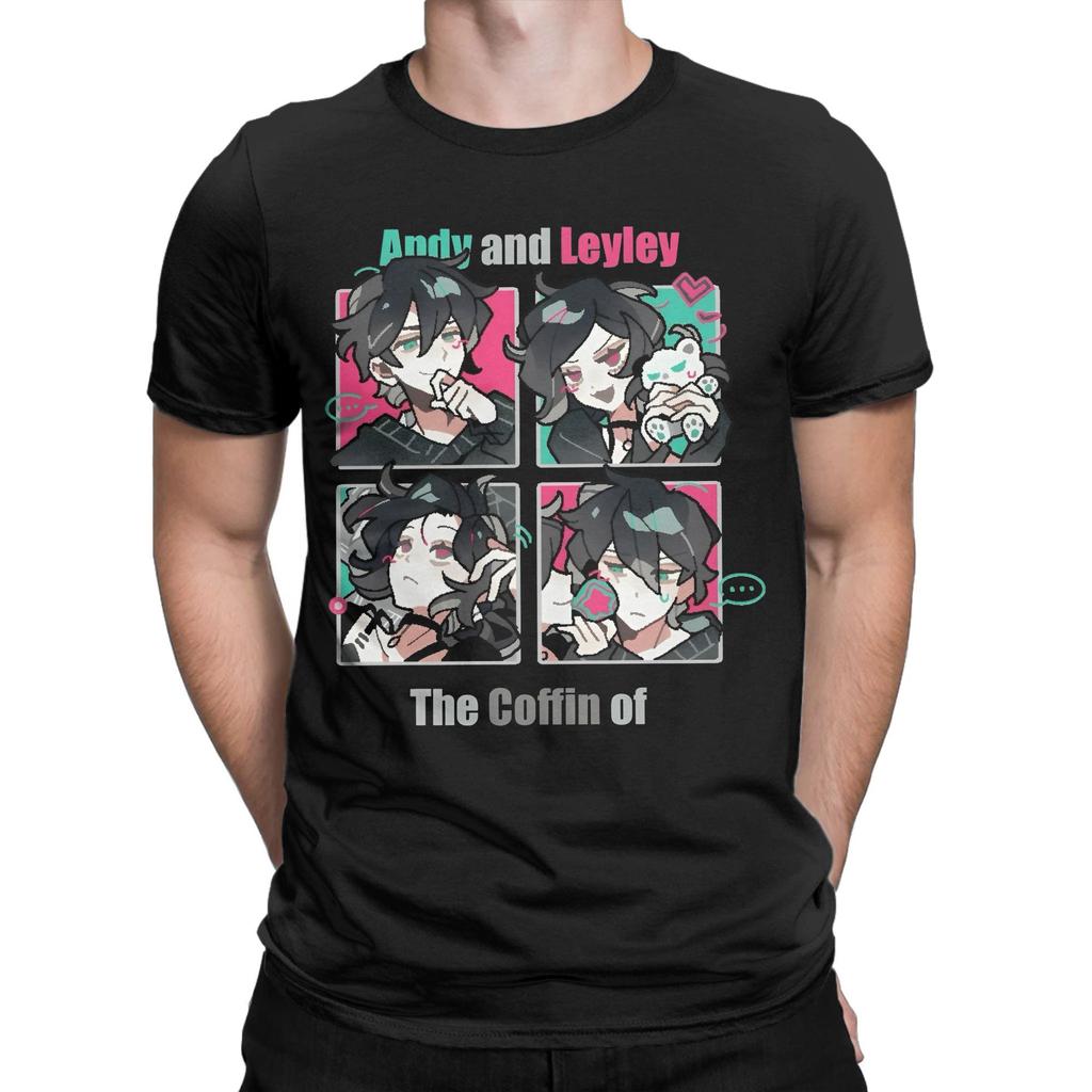 Anime The Coffin Of Andy And Leyley T Shirt Mens Cotton Novelty TShirt Round Collar Tee Shirt Short Sleeve Tops New Arrival