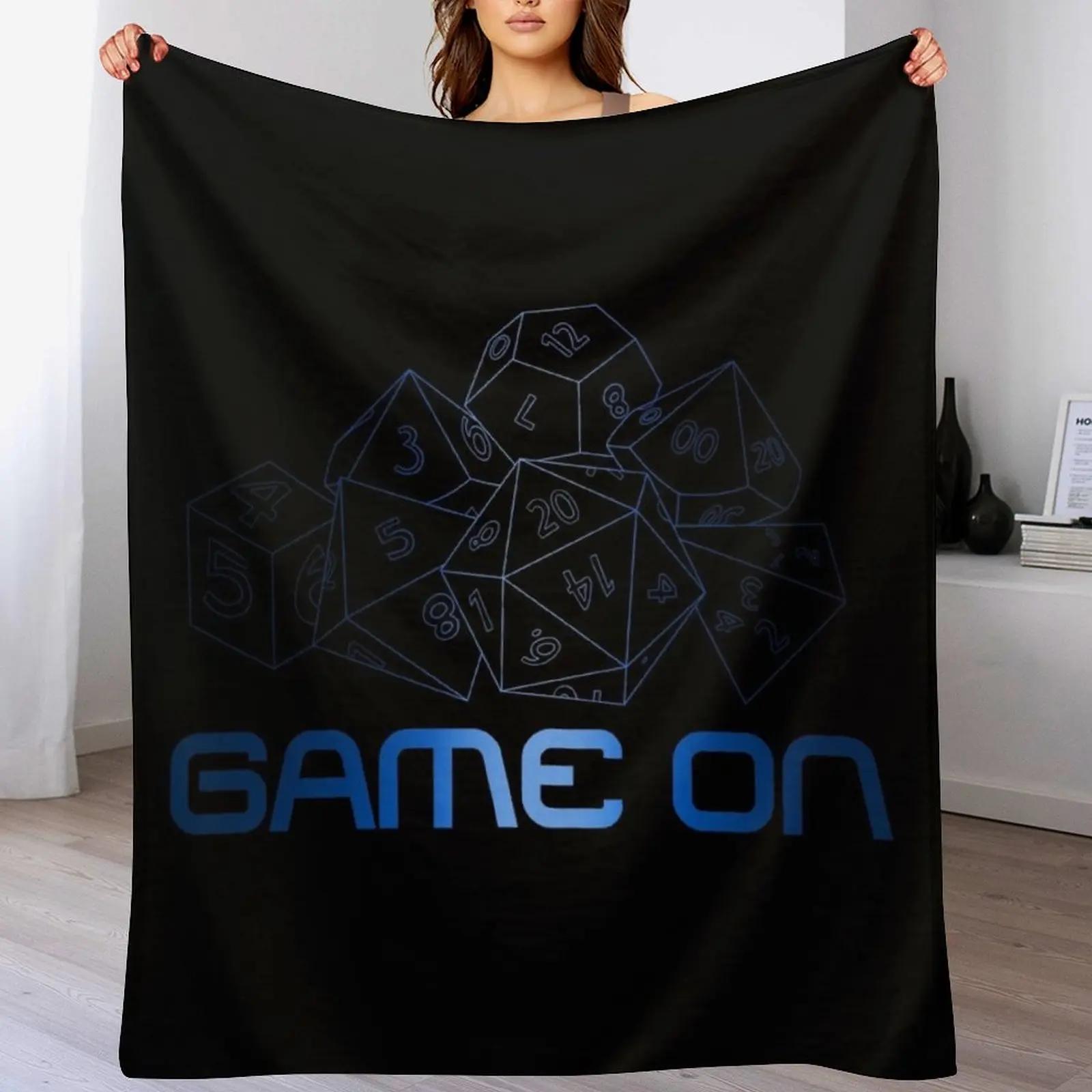 Gamer Dice Throw Blanket Multi Use Warm Blanket for Living Room Bedroom 102x76cm(40x30in)