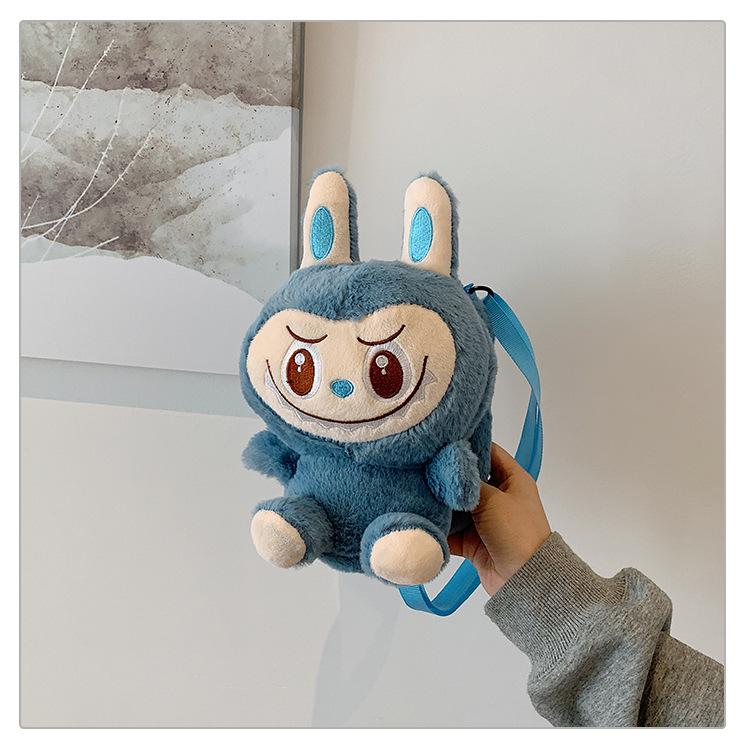 Bubble Rabbit Plush Cartoon Backpack - Cute Crossbody Gift for Girls