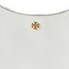 Tory Burch Emerson Double T Logo Zipper Closure Leather Crescent Bag Hobo Handbag Women Handbags White 139327-137