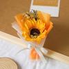 Yousheng 2 Pcs Mini Sunflower Bouquet Scented Artificial Soap Flower Birthday Valentine's Day Gifts for Women Mom Wife Girlfriend Her