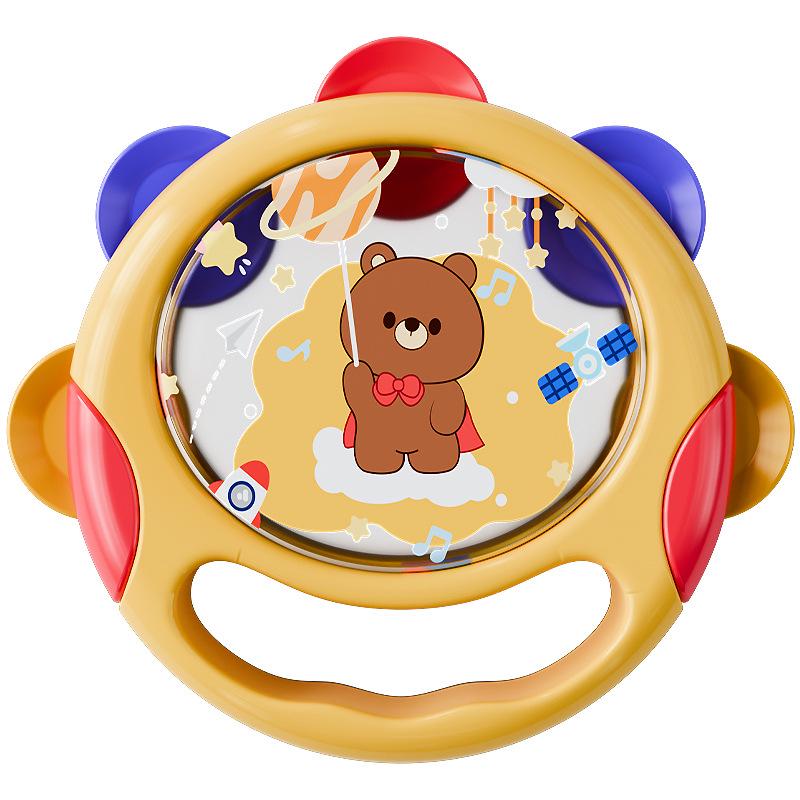 Child's Percussion Hand Drum: Educational Tambourine for Toddlers & Infants