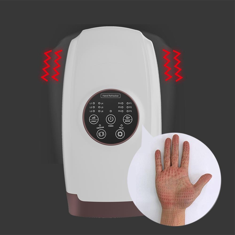 Wireless Electric Hand Massager Shiatsu Hand Massager with Heating   Compression 6 Levels Pressure Point 6 Modes for Hands Arthritis Pain Relief Fin