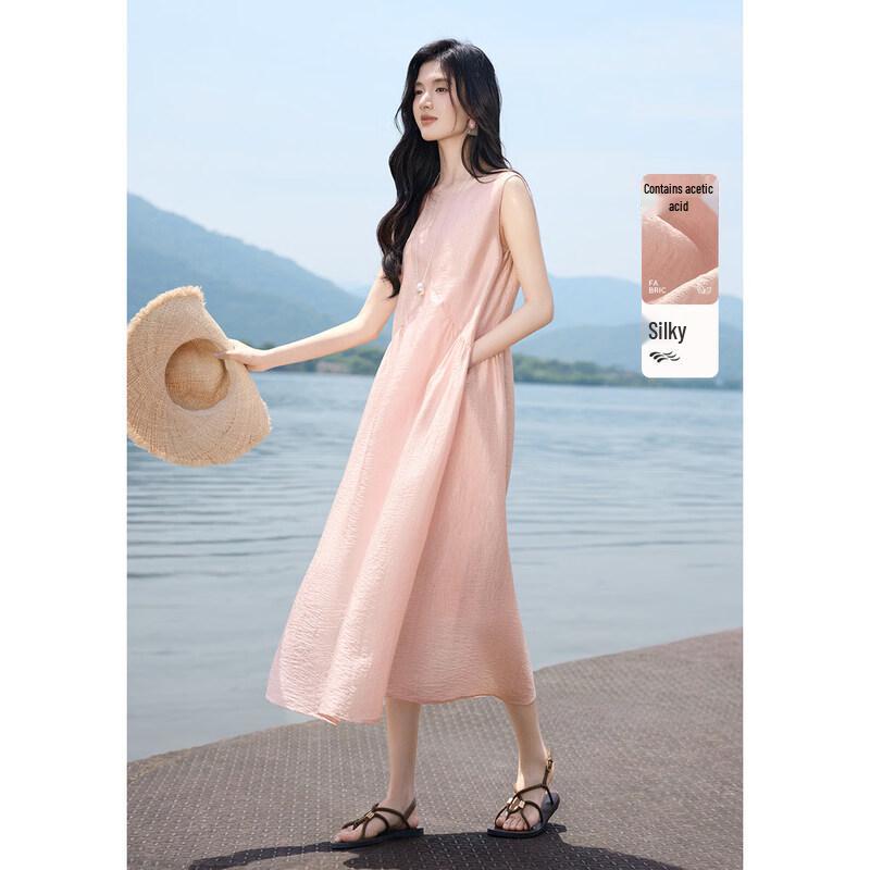 XWI Elegant Acetate Blend Sleeveless A-Line Tank Dress XL